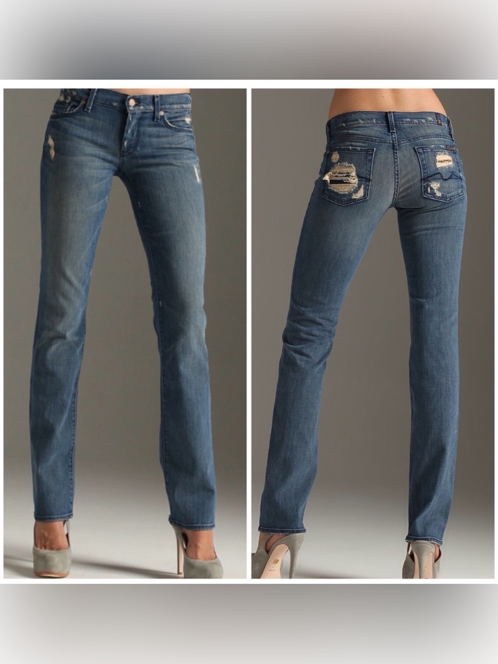 RARE 7 For All Mankind Straight Jeans